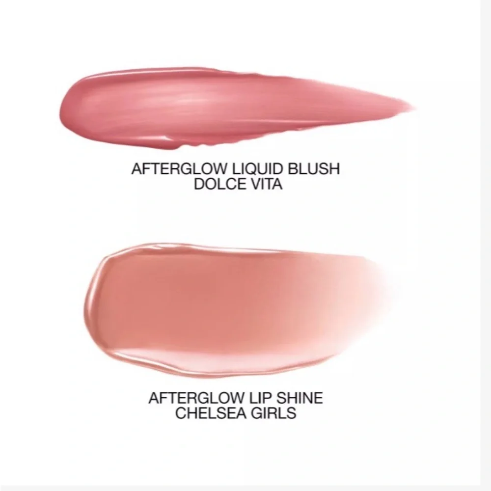 New NARS Mini Afterglow liquid blush & lip shine duo Dolce Vita